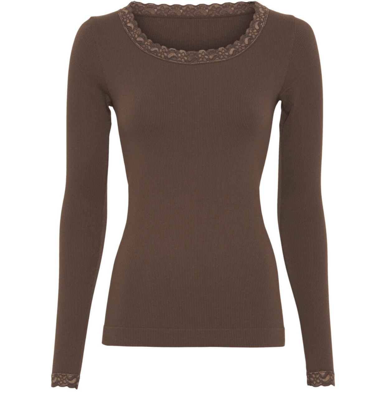 Blus Frida mikrofiber - Caffe