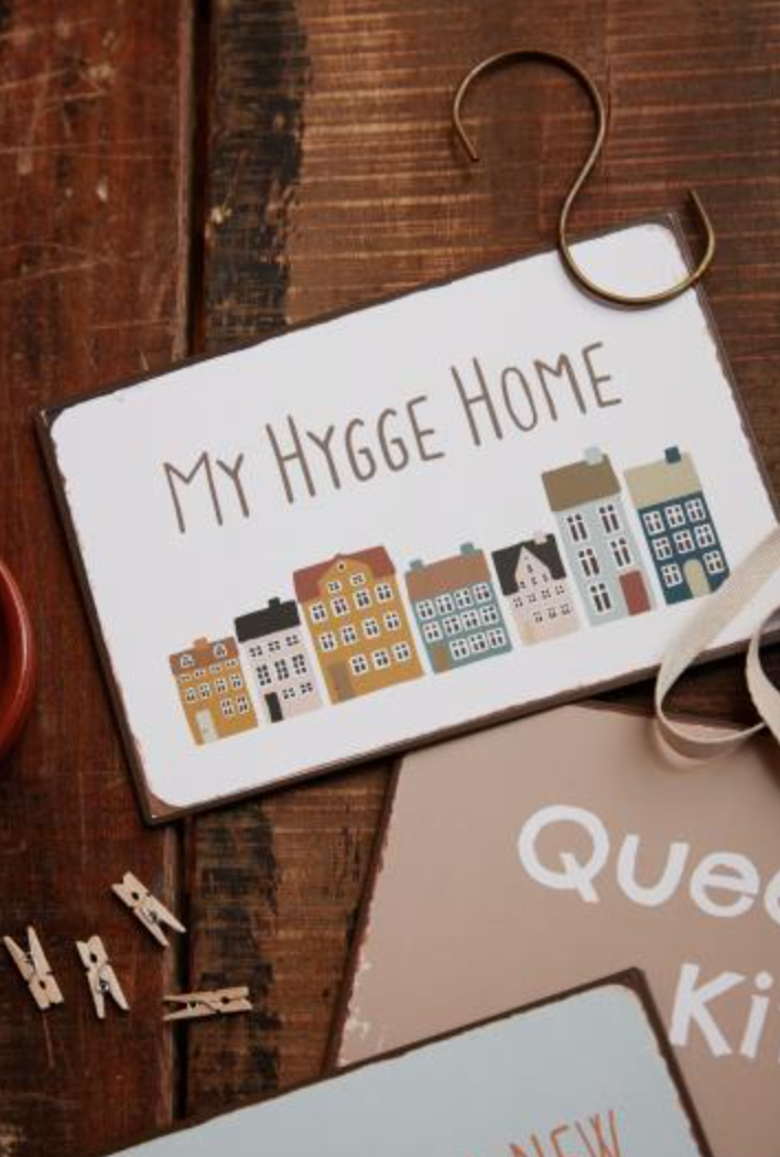 Skylt "HYGGE HOME"