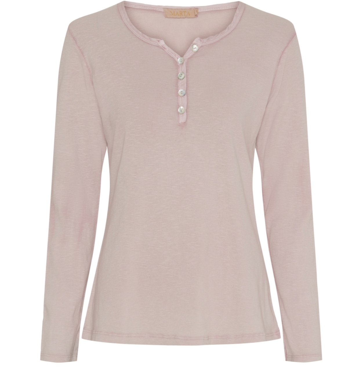 Basblus med knappar – Rosa