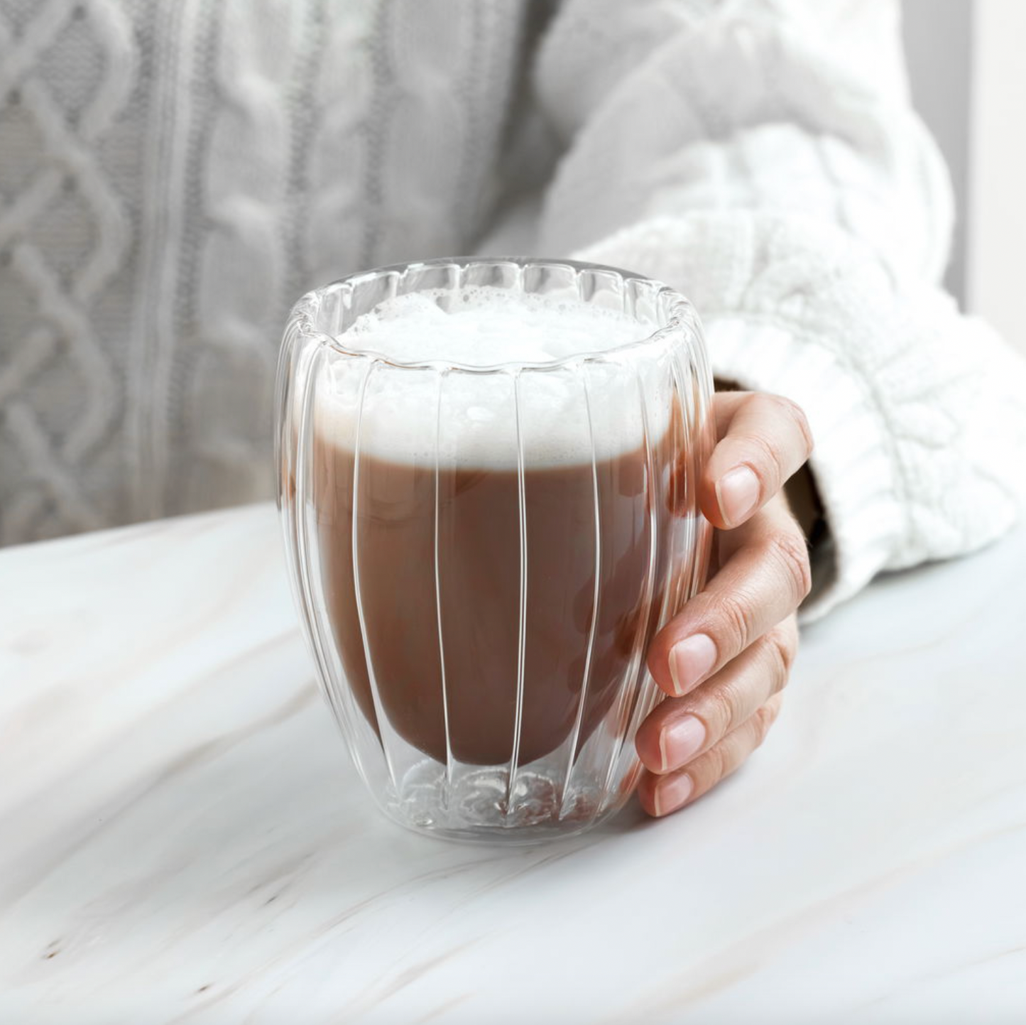 Termoglas med räfflor - 4 st – VIAMAJA.SE