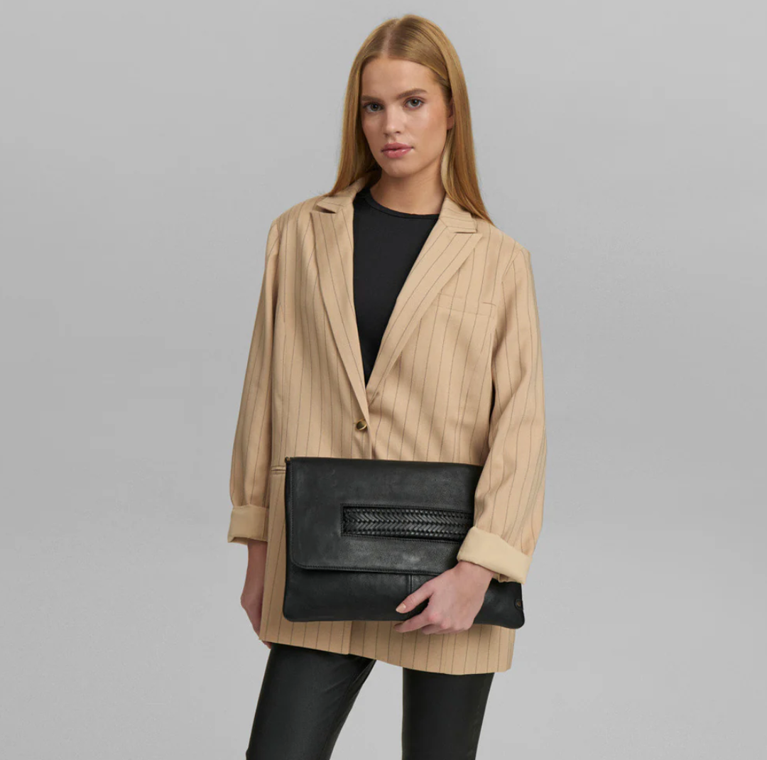 Clutch Oversize Luminino svart