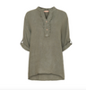 Skjortblus Vera linmix - Military