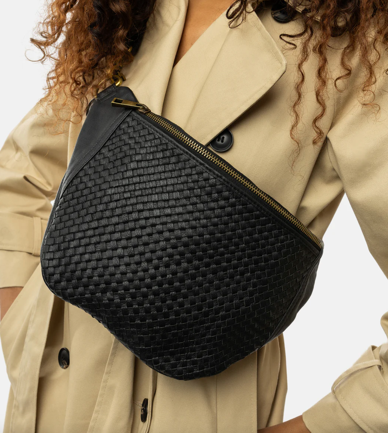 Midjeväska DARIA Läder - Svart