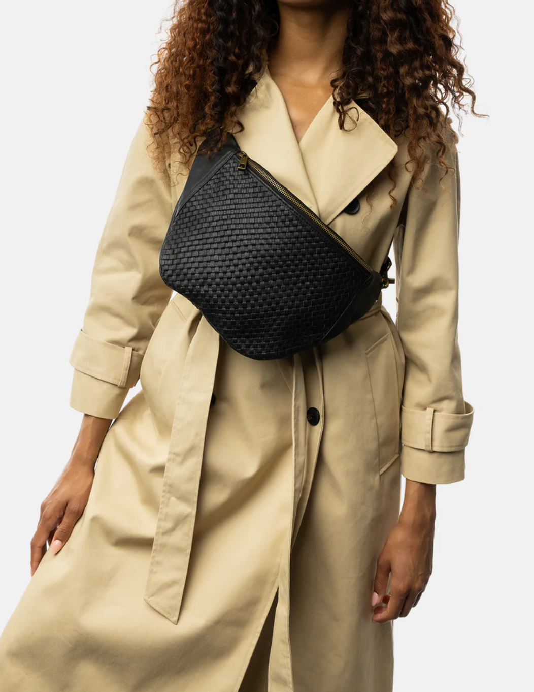 Midjeväska DARIA Läder - Svart