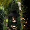 Solar lampa med upphängning - Svart