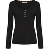 Blus Masha med knappar - Svart