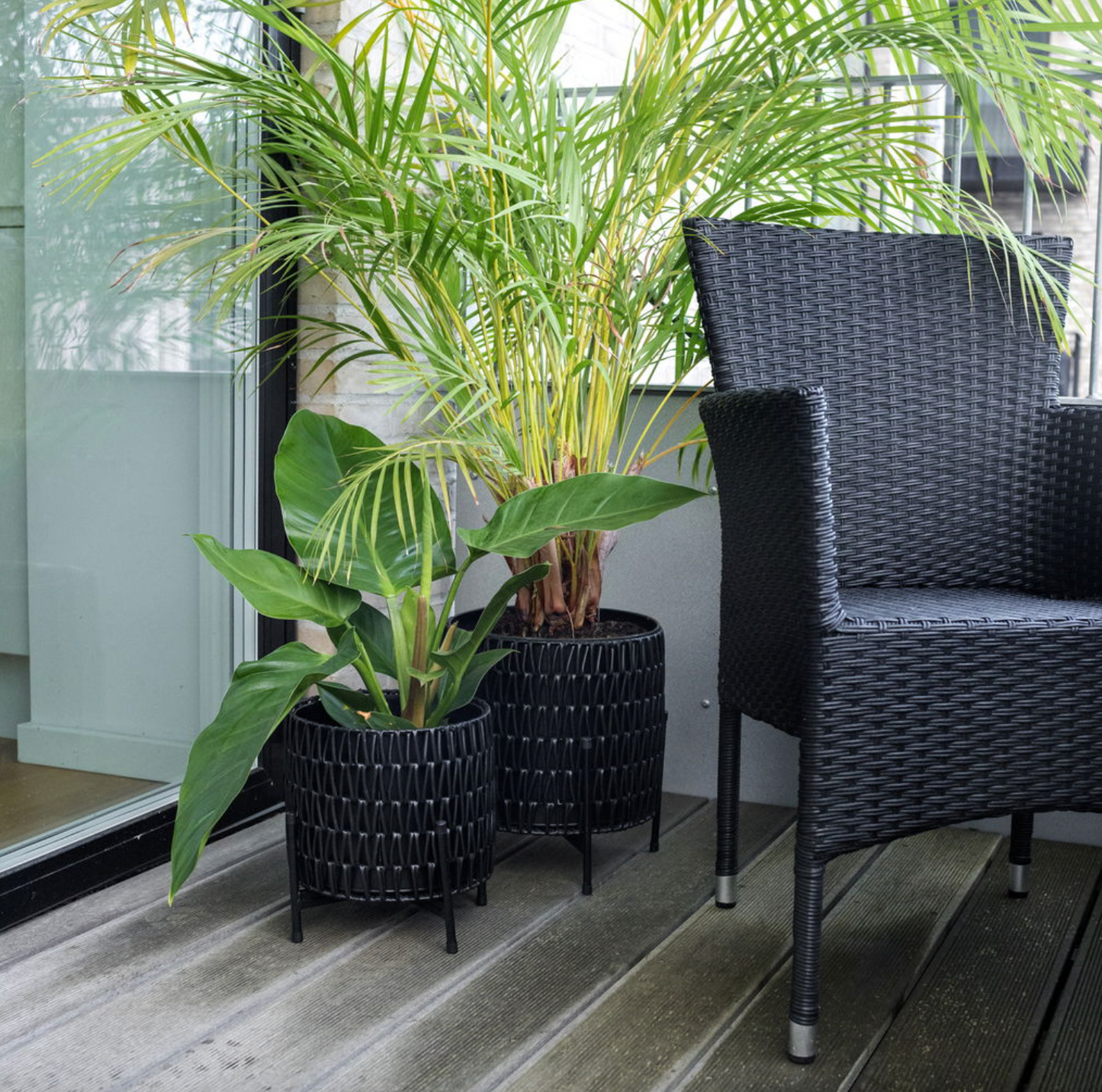 Planteringskorgar set med 2 st.