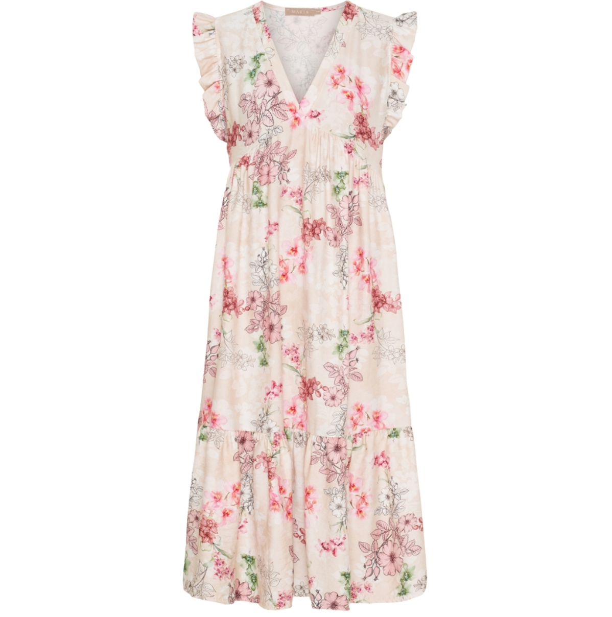 Klänning Anika Rosblomma