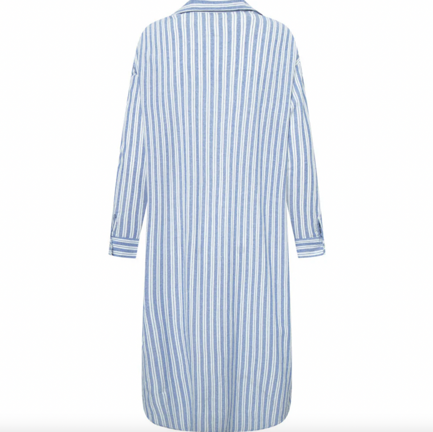 Skjortklänning Sommar randig bomull