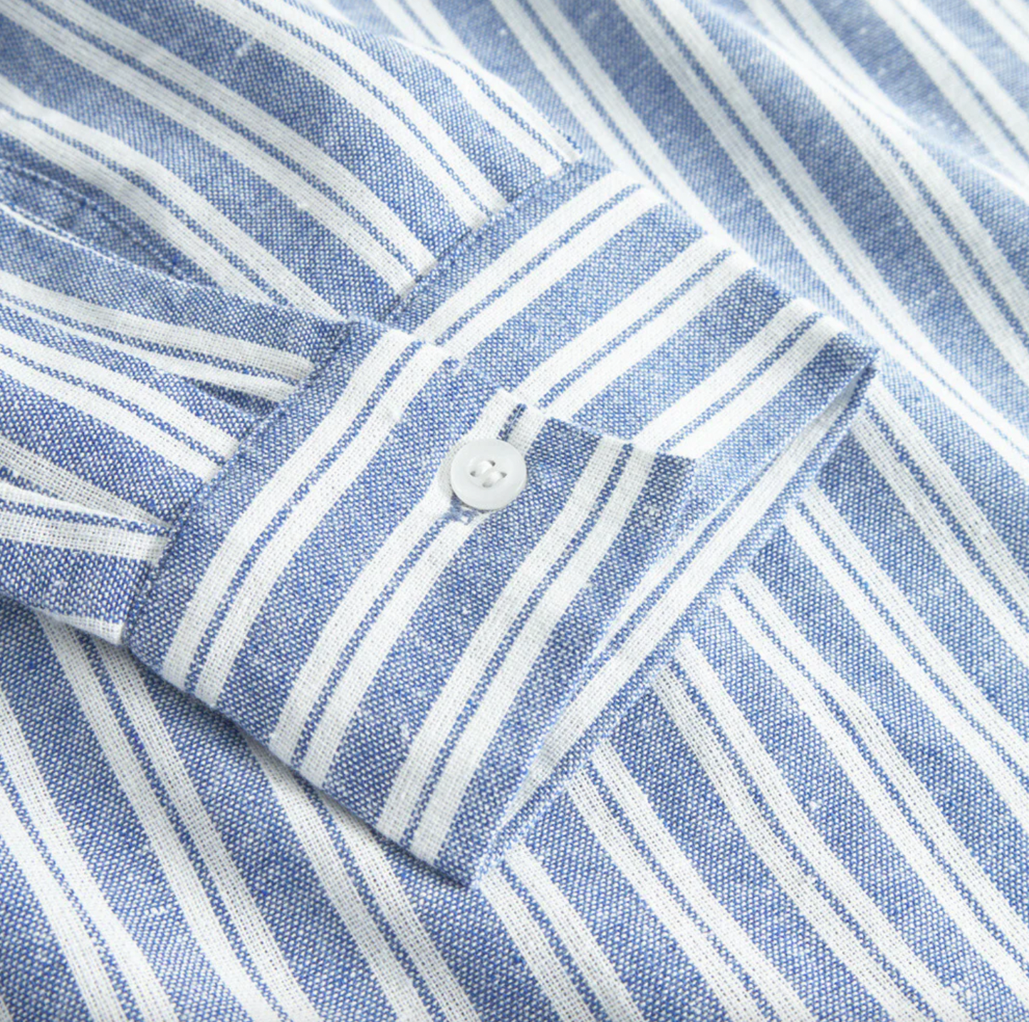 Skjortklänning Sommar randig bomull