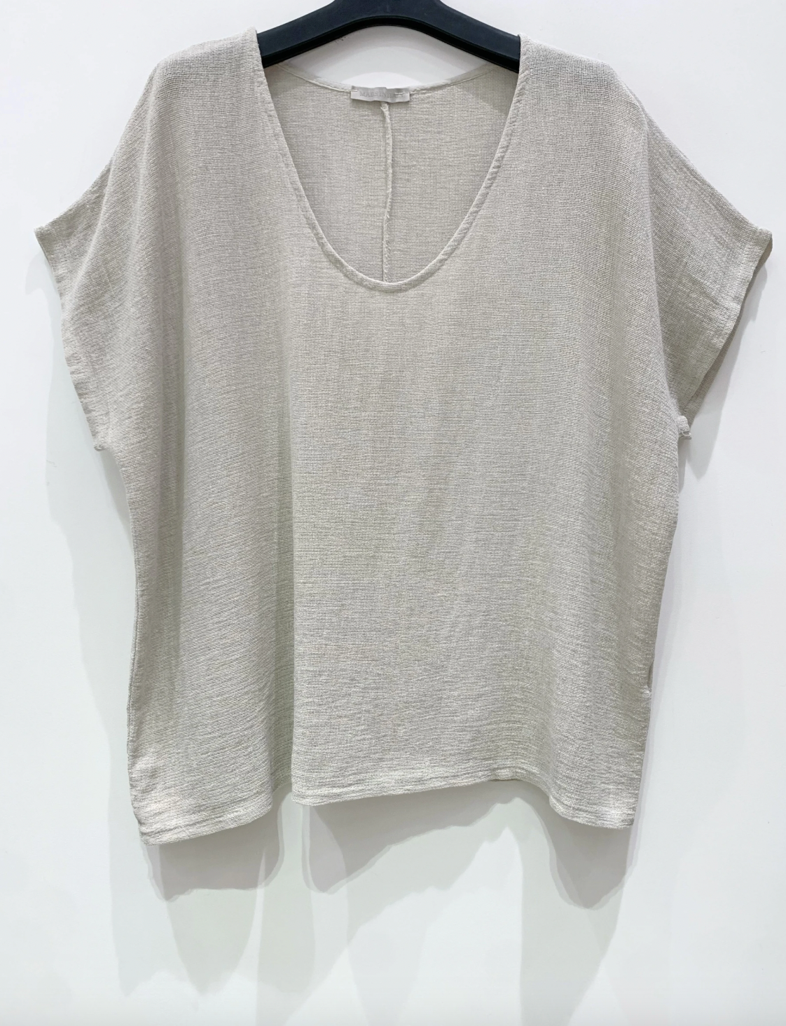 T-shirt Cozy linmix - Beige