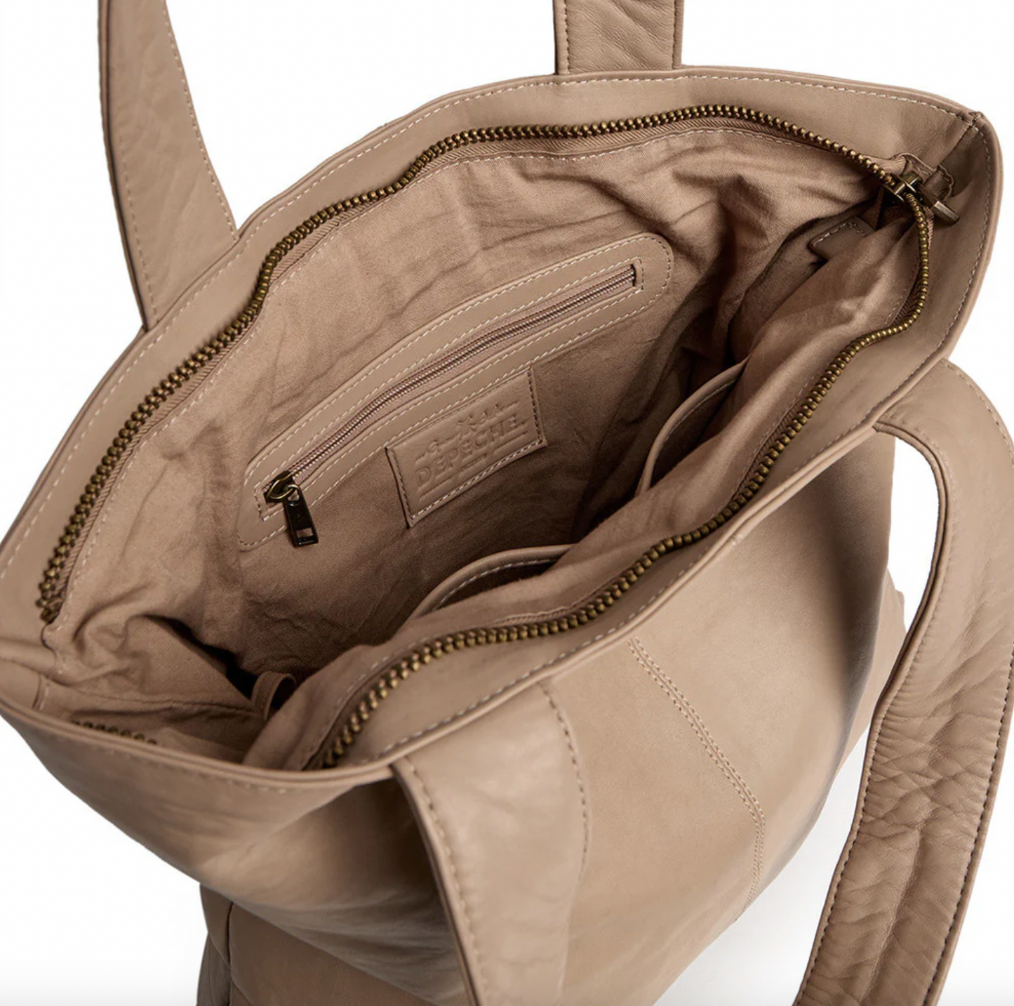 Shopper bläck clutch MILLE – Latte