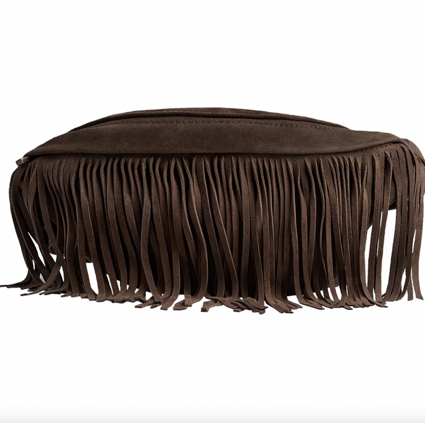 Midjeväska med fransar - Deer brown