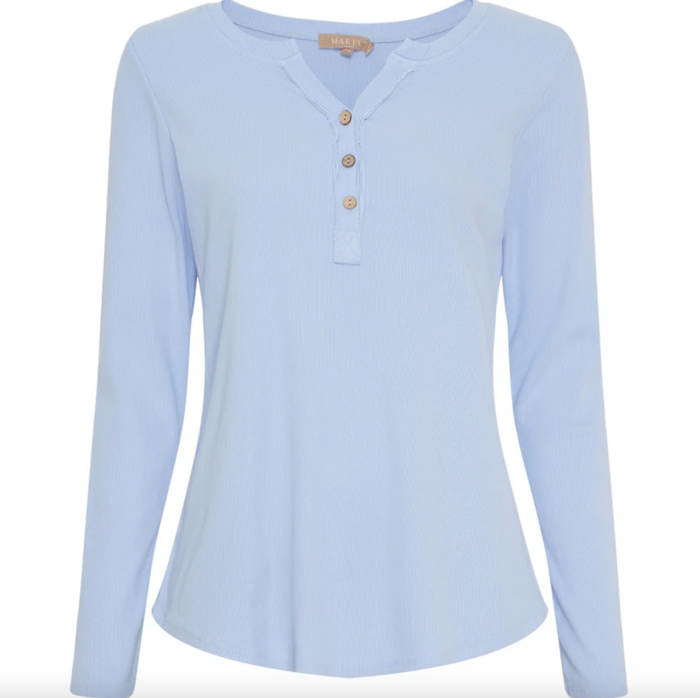 Blus med knappar - Sky blue