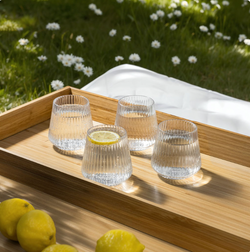 Eleganta plastglas för vardag och fest - 4 st