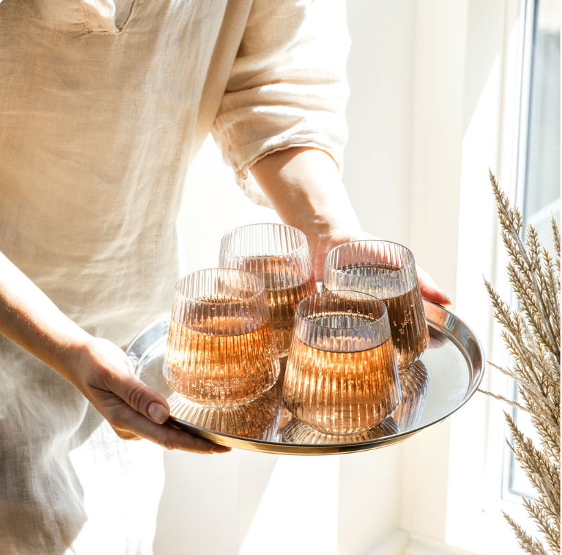 Eleganta plastglas för vardag och fest - 4 st
