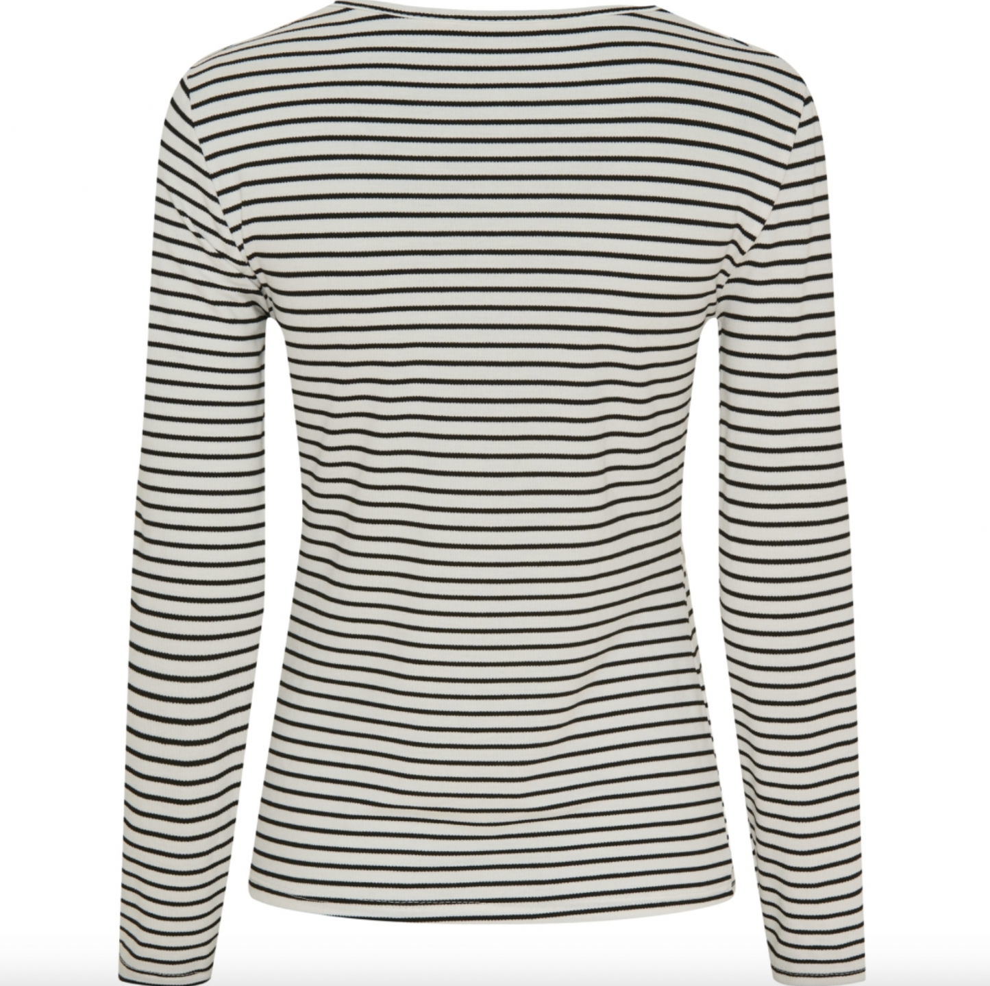 Blus Nancy strib - Svart / vit