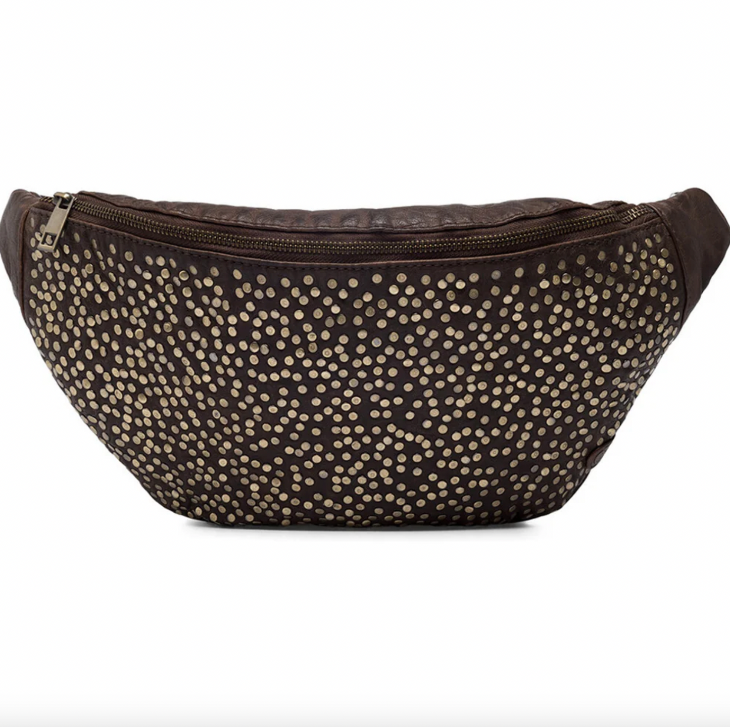 Bumbag Deluxe med nitar - Brun