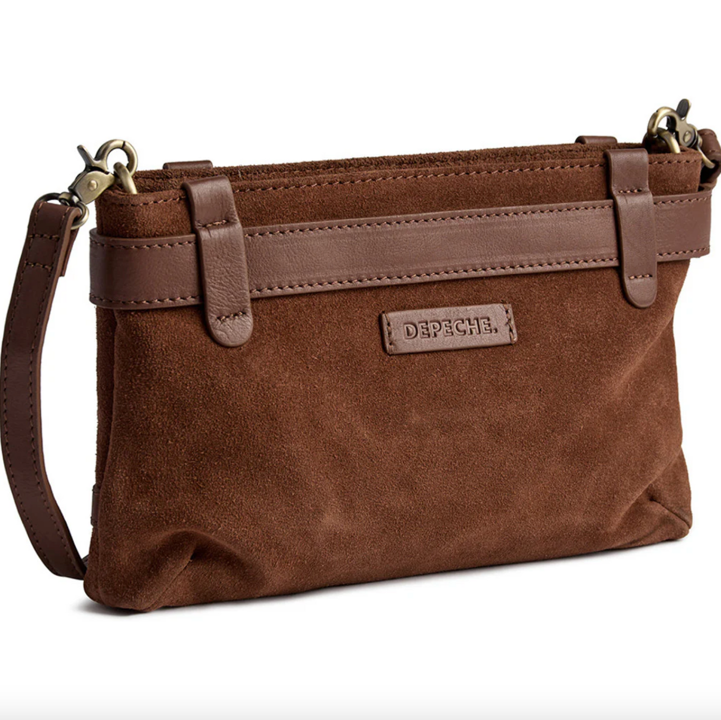 Clutch mockaskinn - Cognac