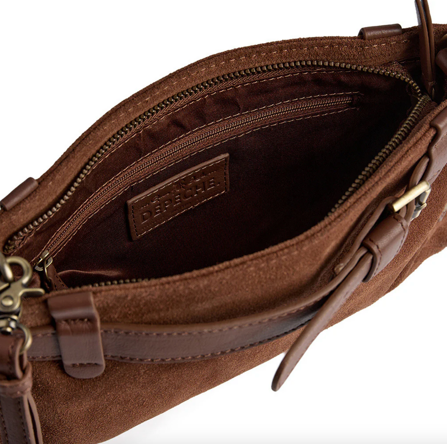 Clutch mockaskinn - Cognac
