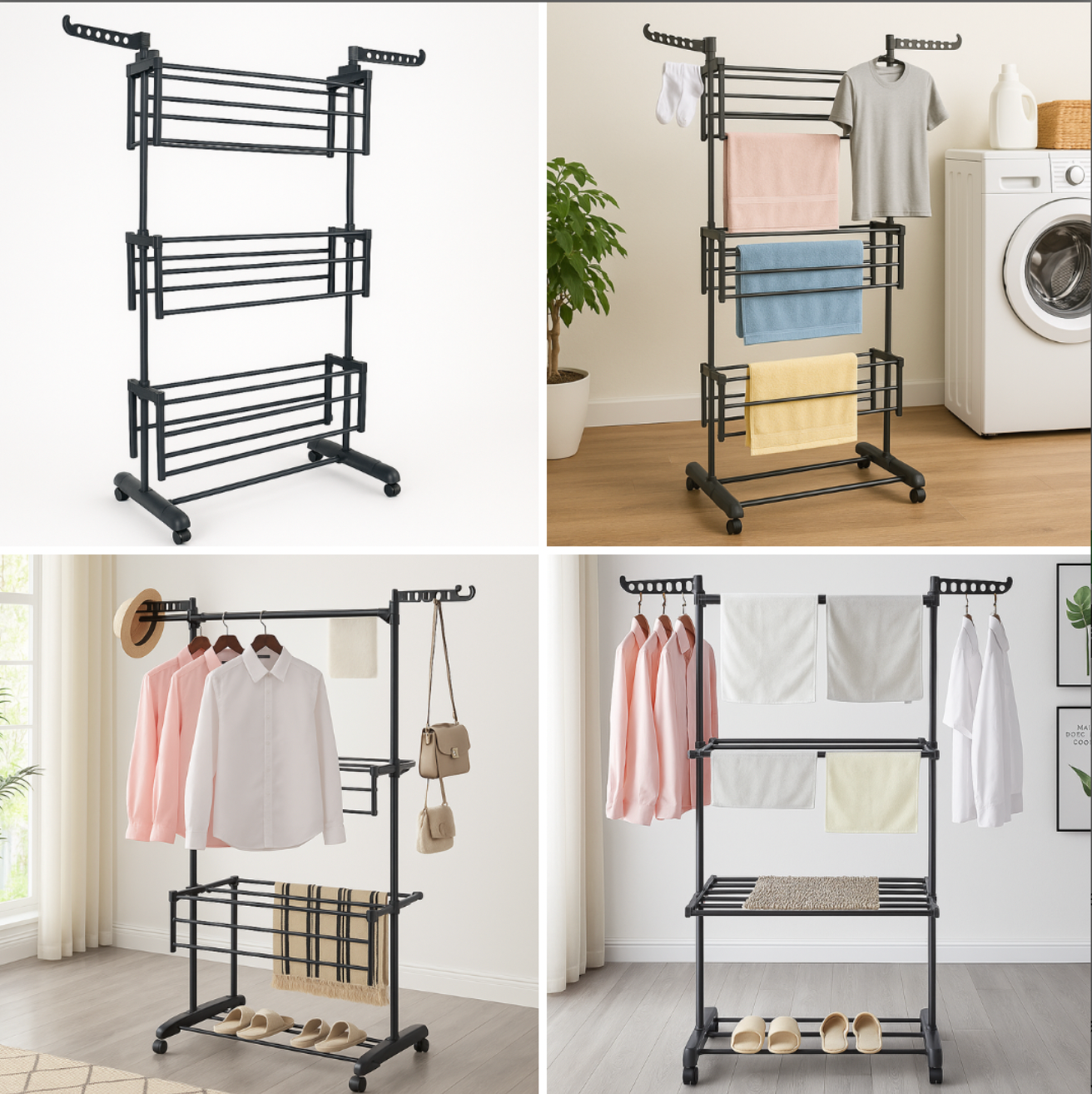 Torkställning med 3 Nivåer