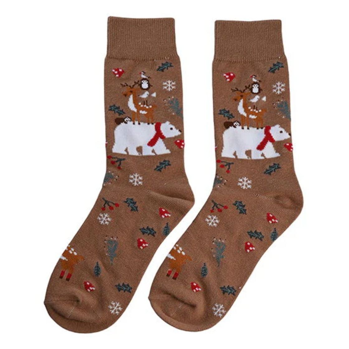 Damsockor brun - Str 37-41