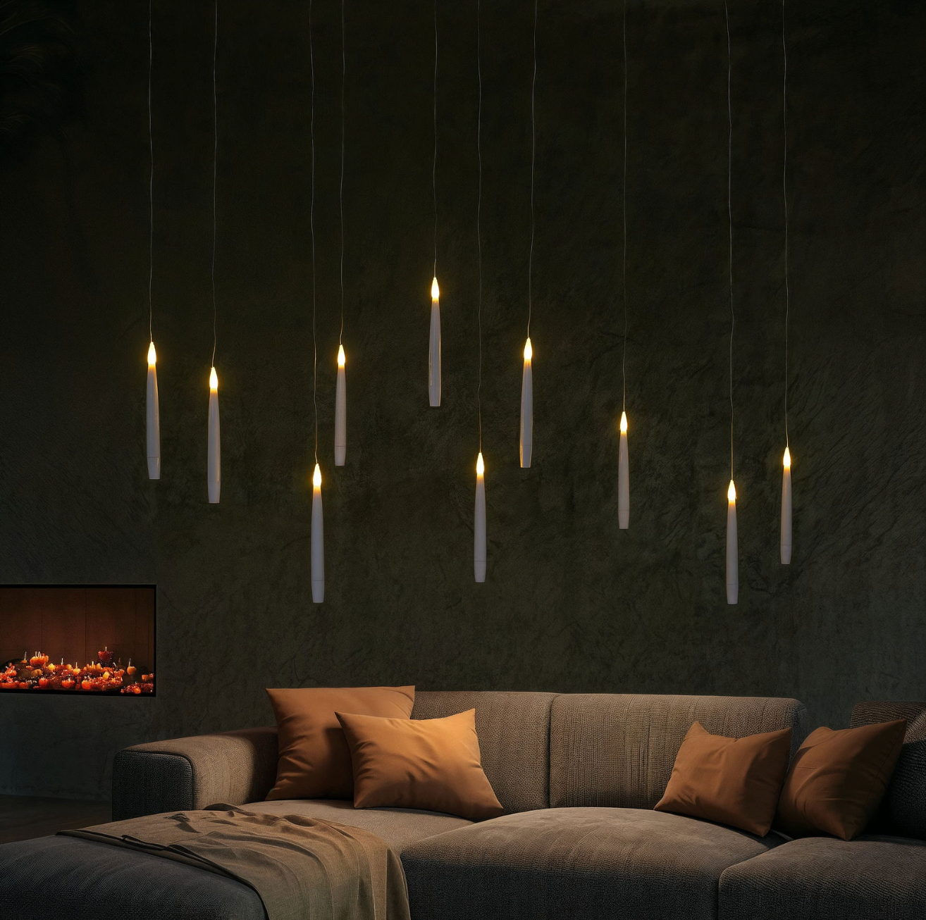 Svävande LED-ljus - 10-pack