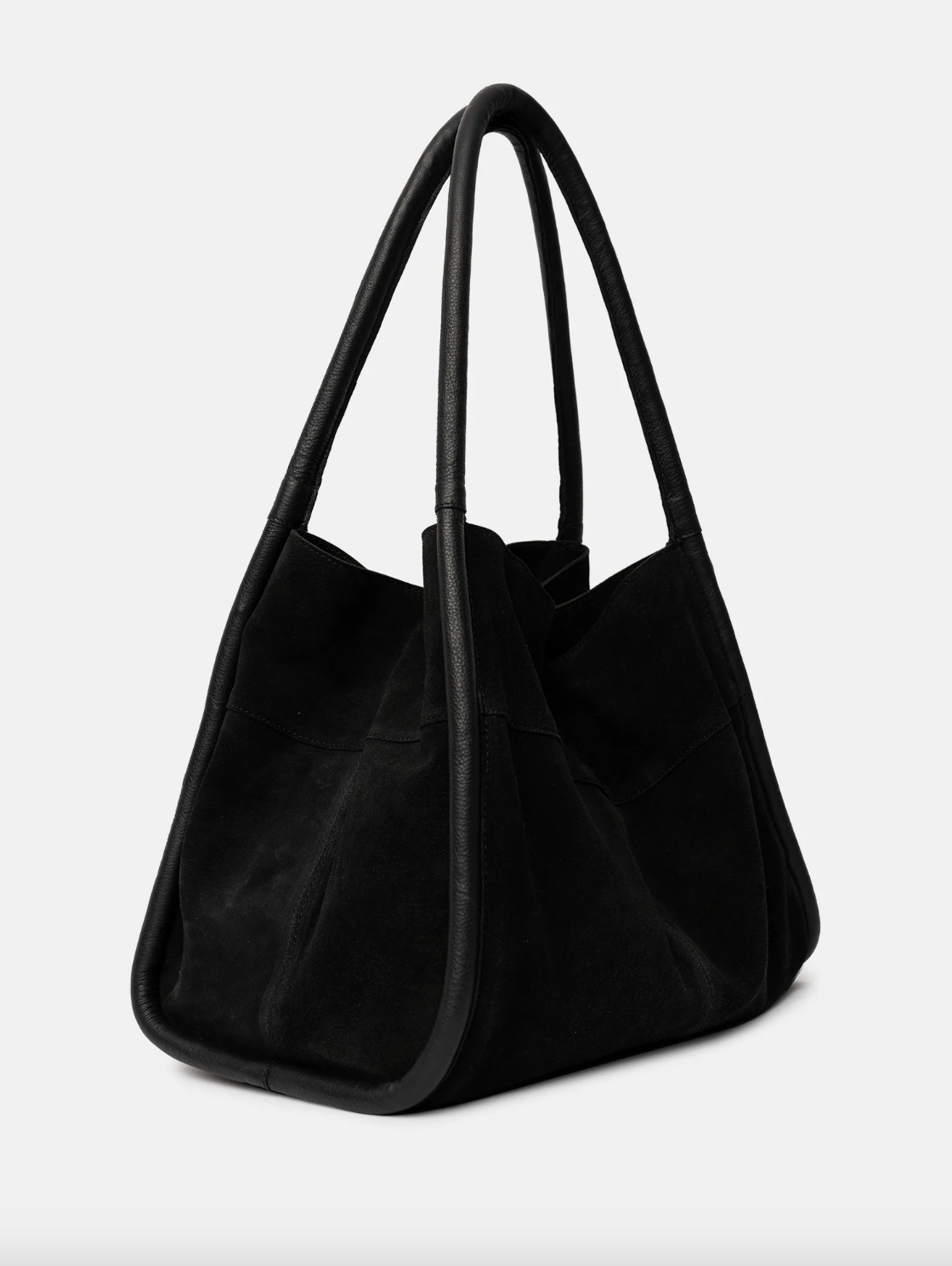 Shopper i svart mocka