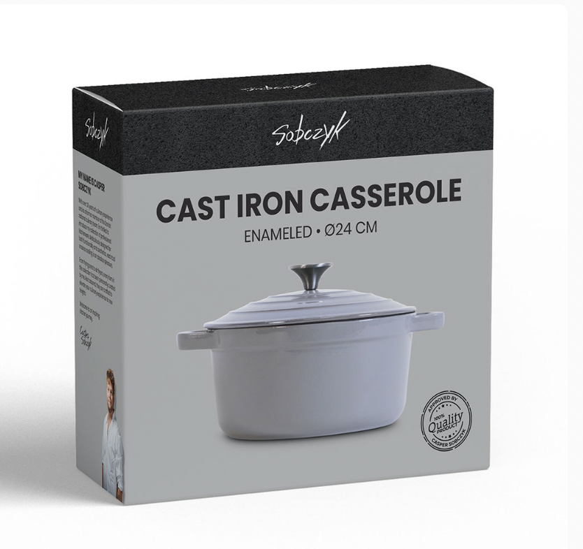 Emaljerad gjutjärnsgryta Ø24 cm