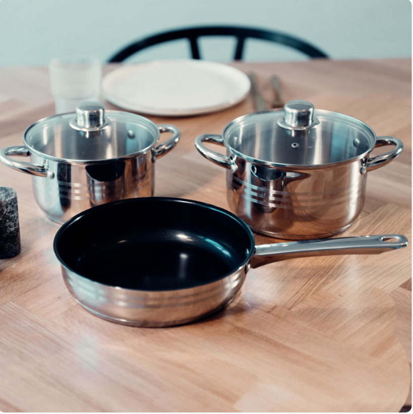 Grytoch stekpanneset - 5 delar