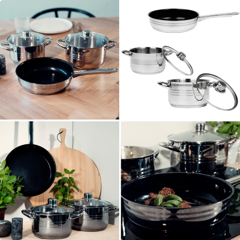 Grytoch stekpanneset - 5 delar