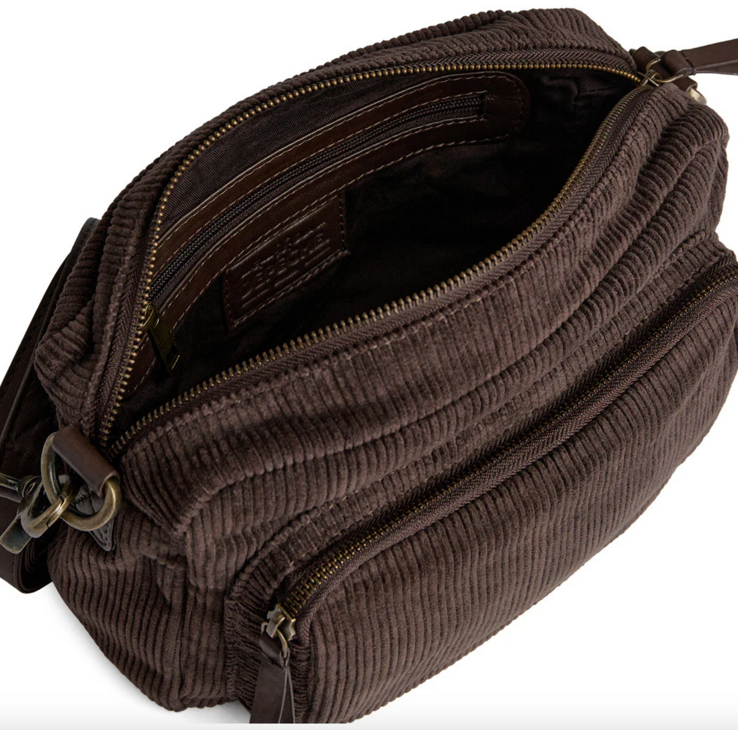 Crossbody Brun Manchestertyg