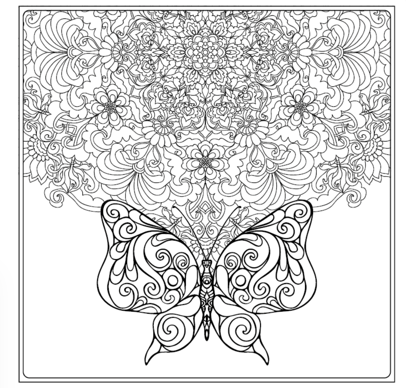 Målarbok för vuxna - MIX