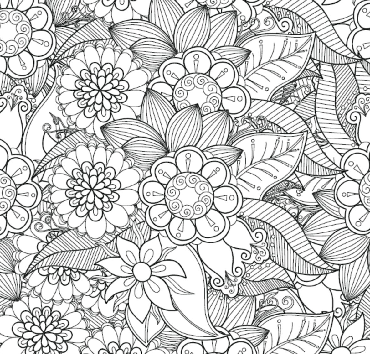 Målarbok för vuxna - MIX