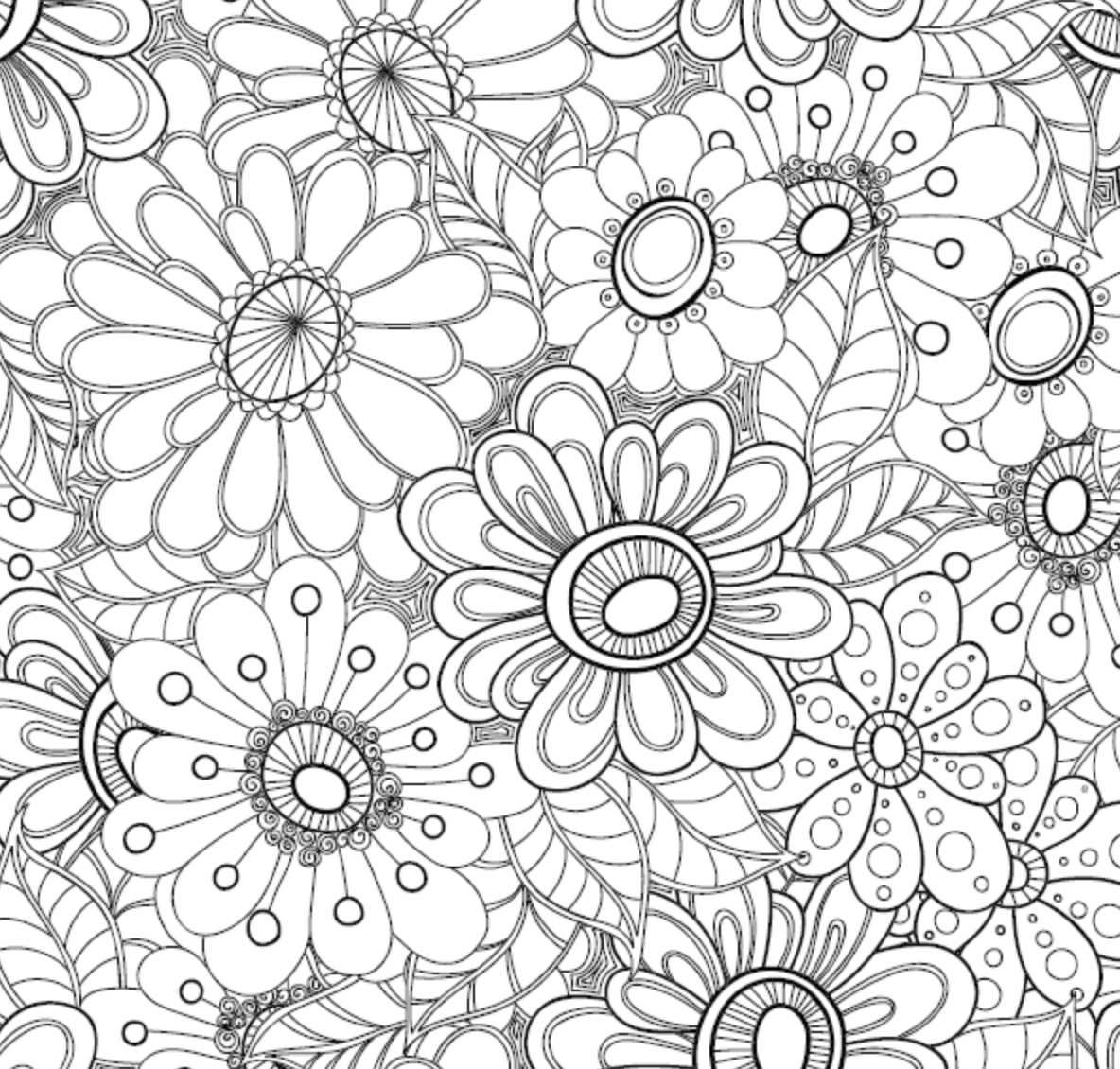 Målarbok för vuxna - MIX