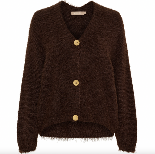 Cardigan Dakota - Mörkbrun