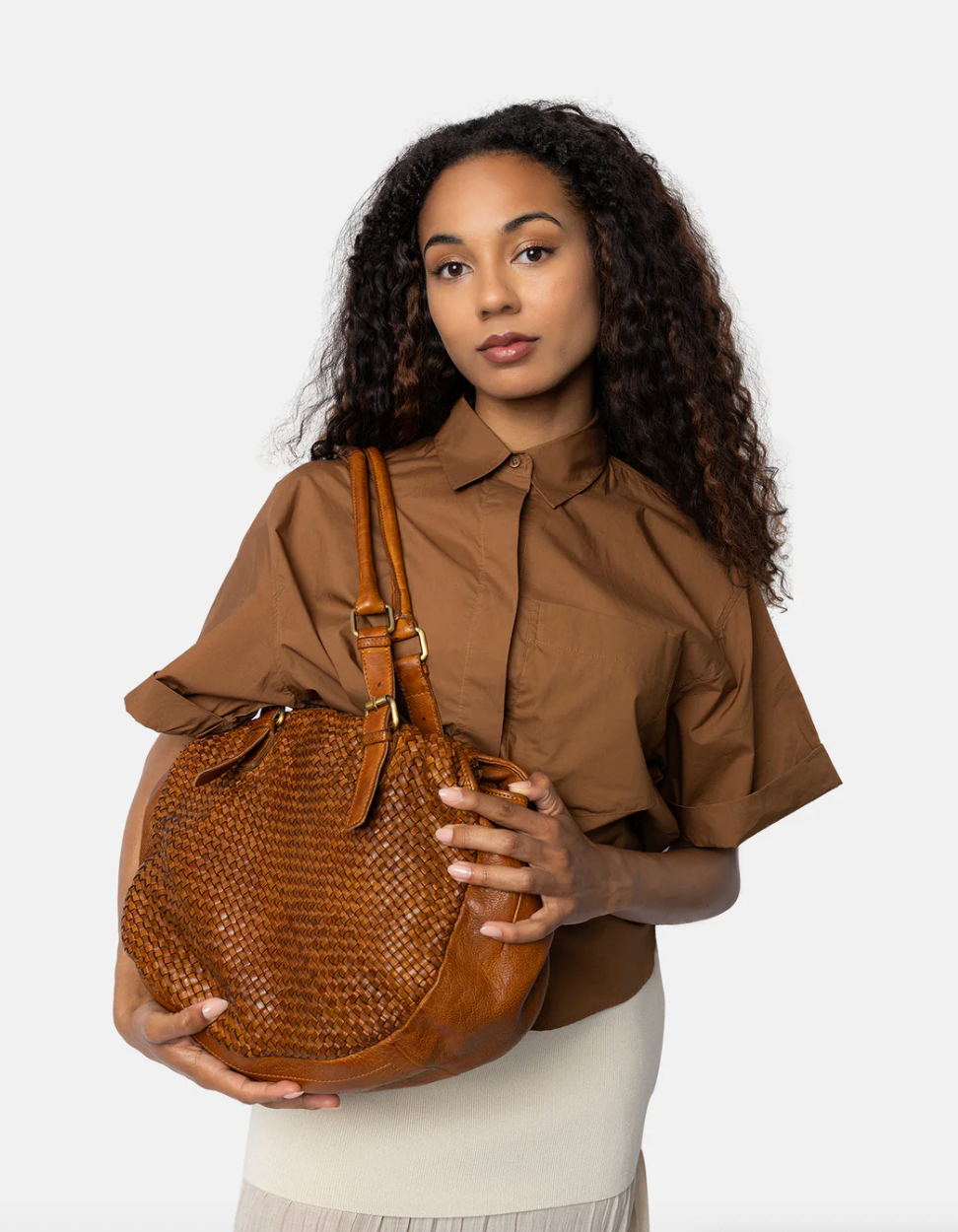 Axelväska Minea - Cognac