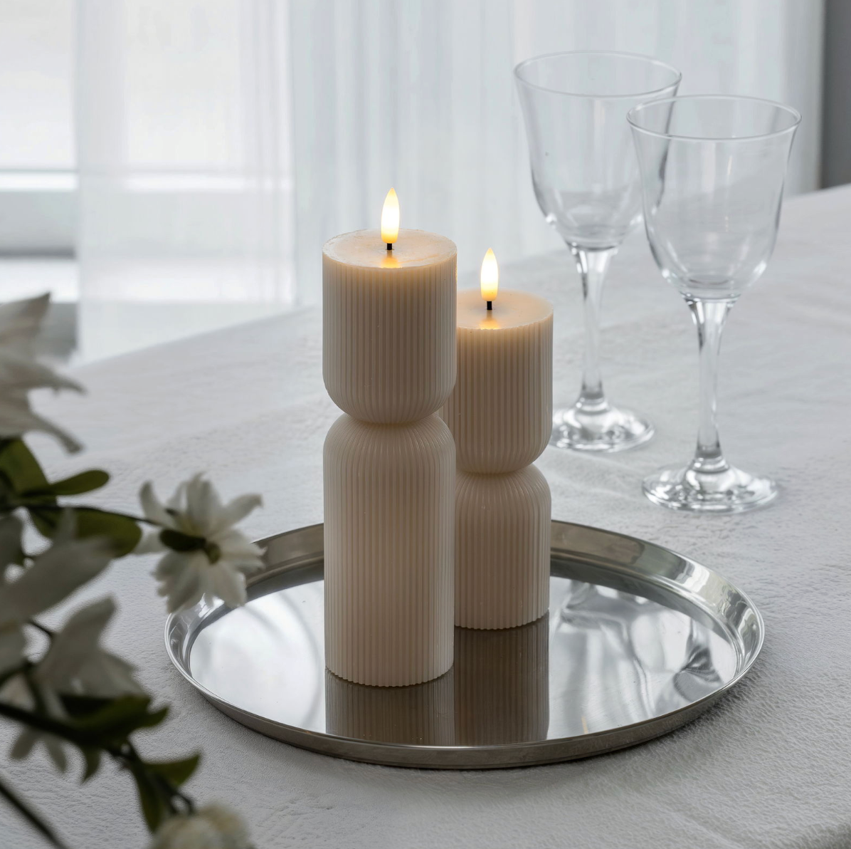 LED Blockljus / Räfflor – 2 st