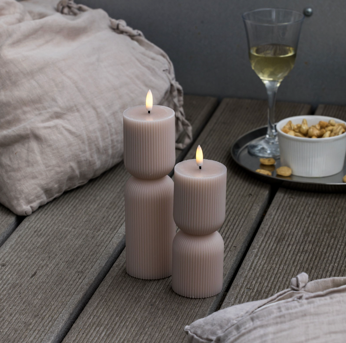 LED Blockljus / Räfflor – 2 st