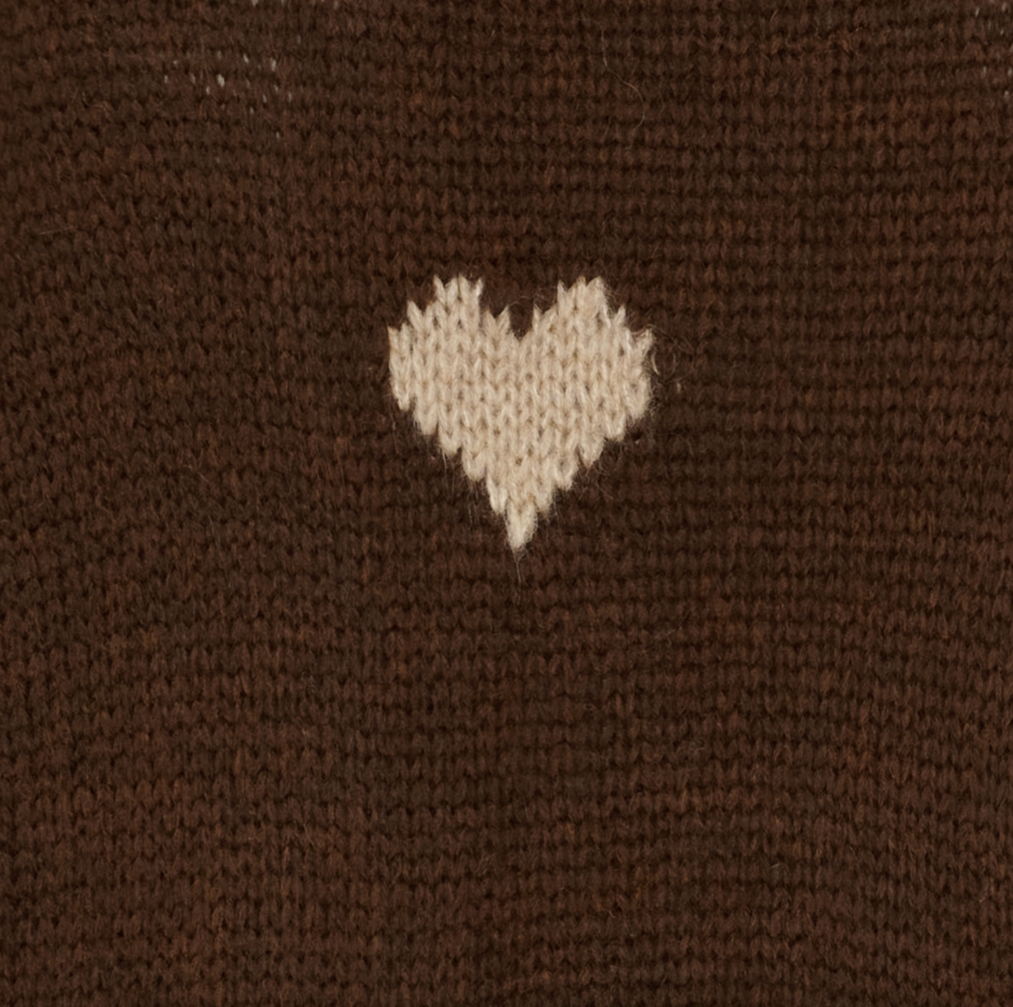 Stickad Clover Knit - Moro brown