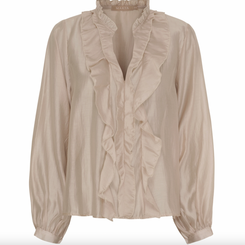 Skjortblus - Naira Moro beige