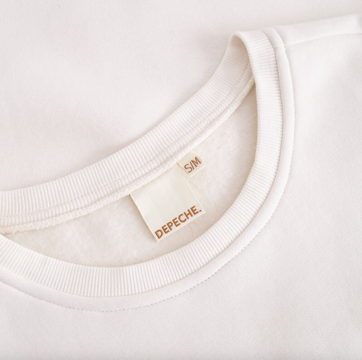 Sweatshirt med broderi - White oversize
