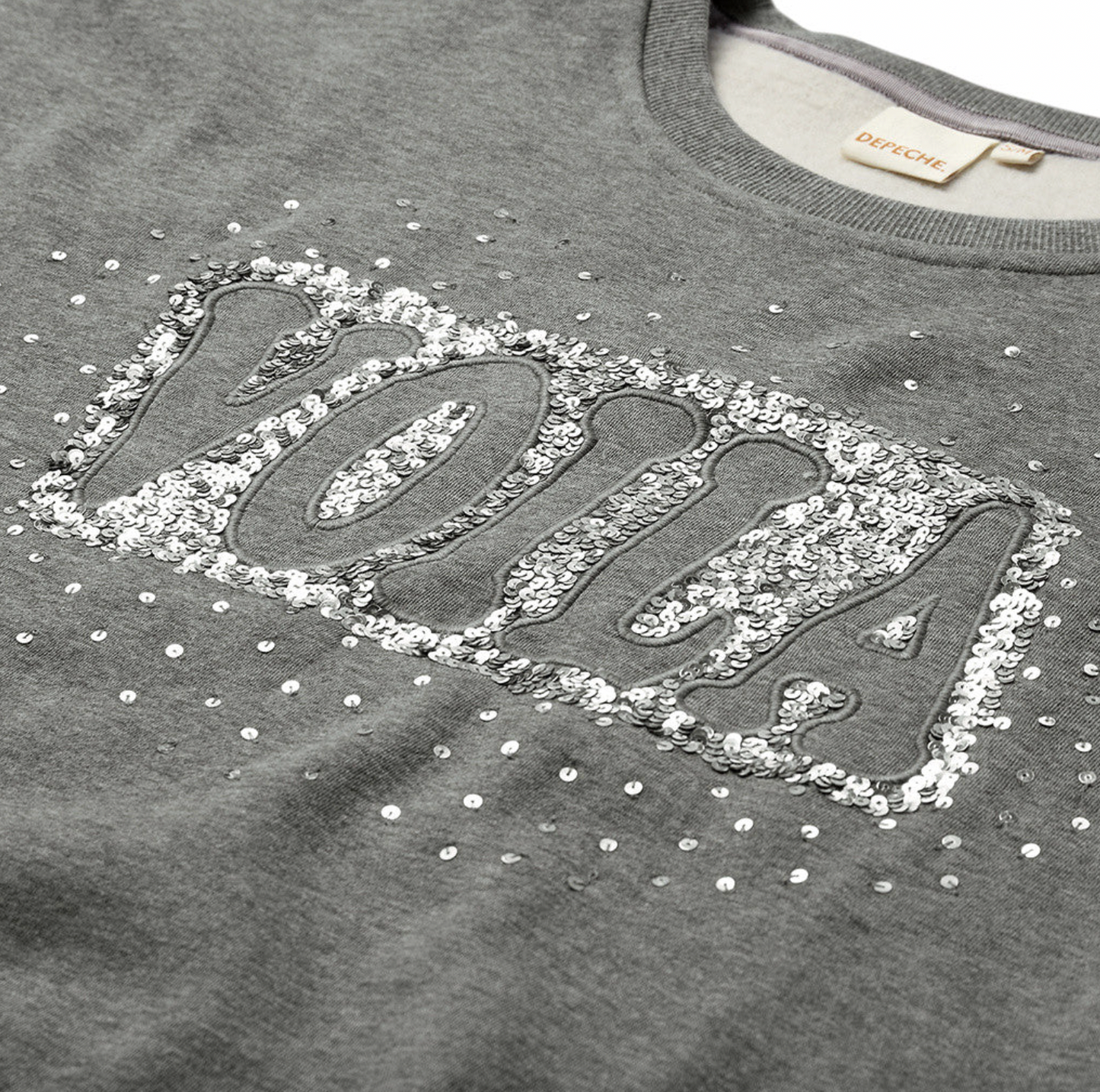 Sweatshirt Oversize - Gråmelerad