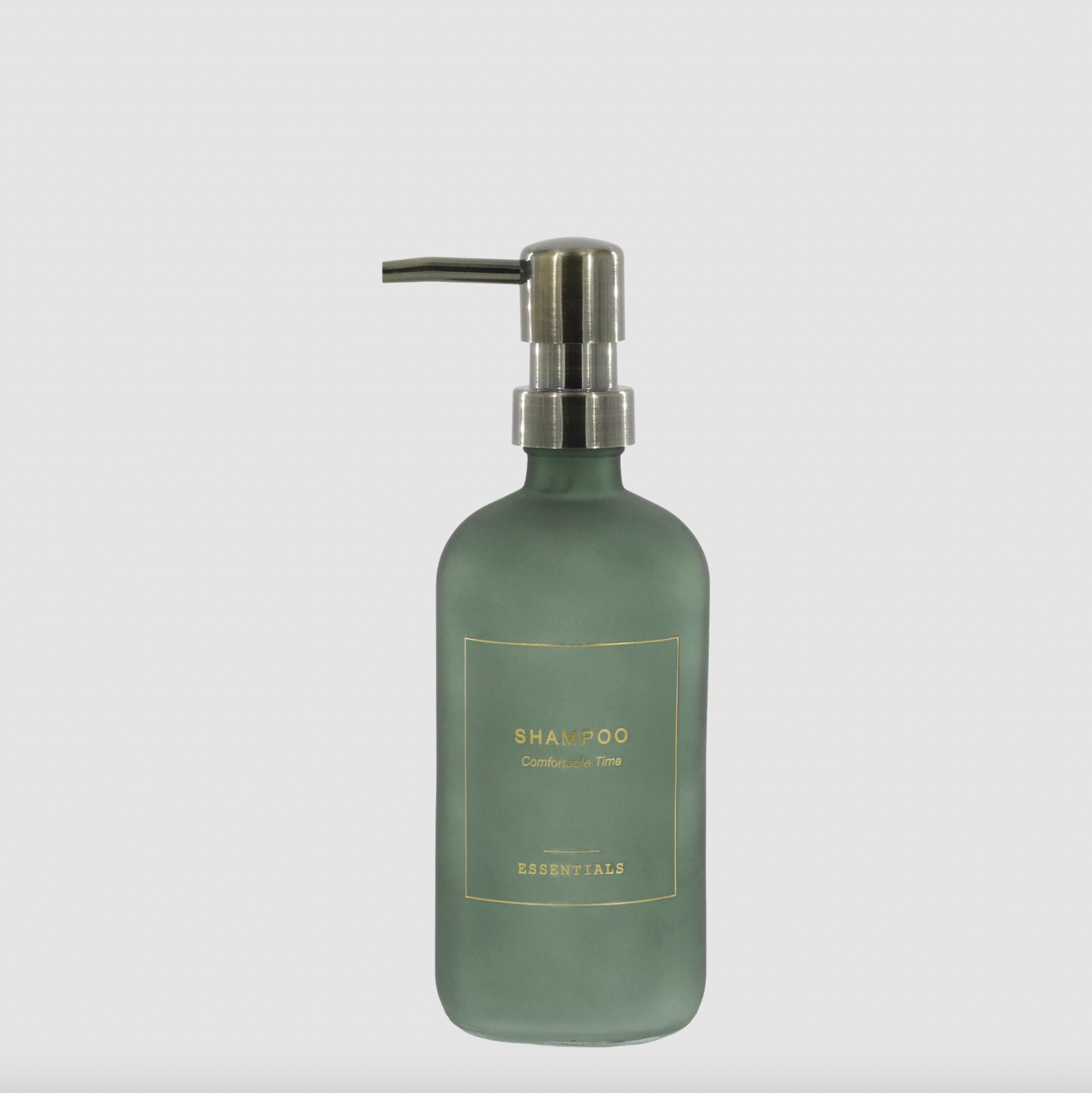 Flaska med pump - Schampo 500 ml - Grön