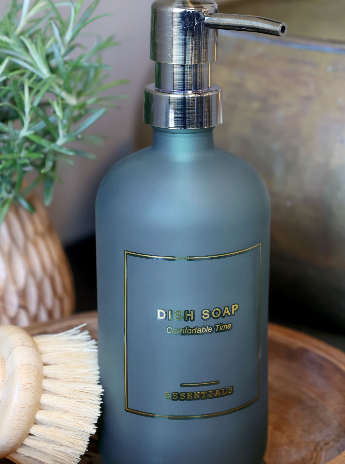 Flaska med pump - Diskmedel 500 ml - Grön