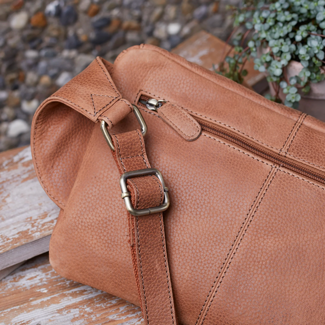 Midjeväska Stor - Cognac