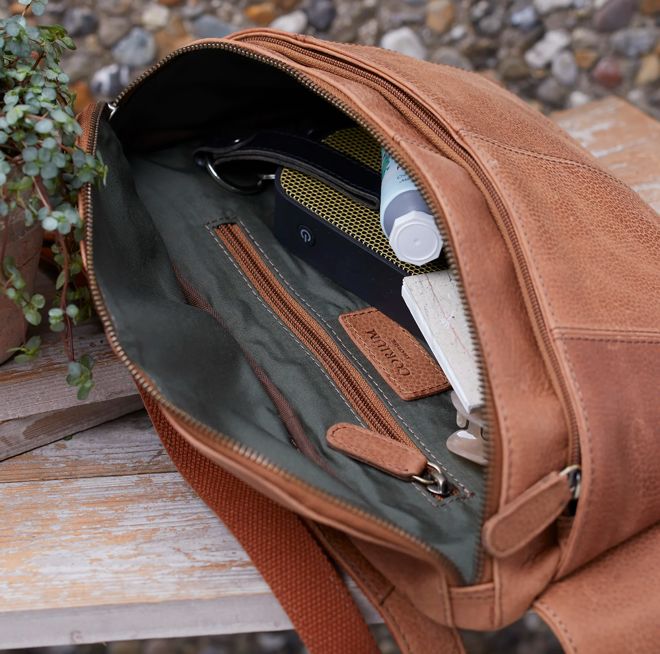 Midjeväska Stor - Cognac