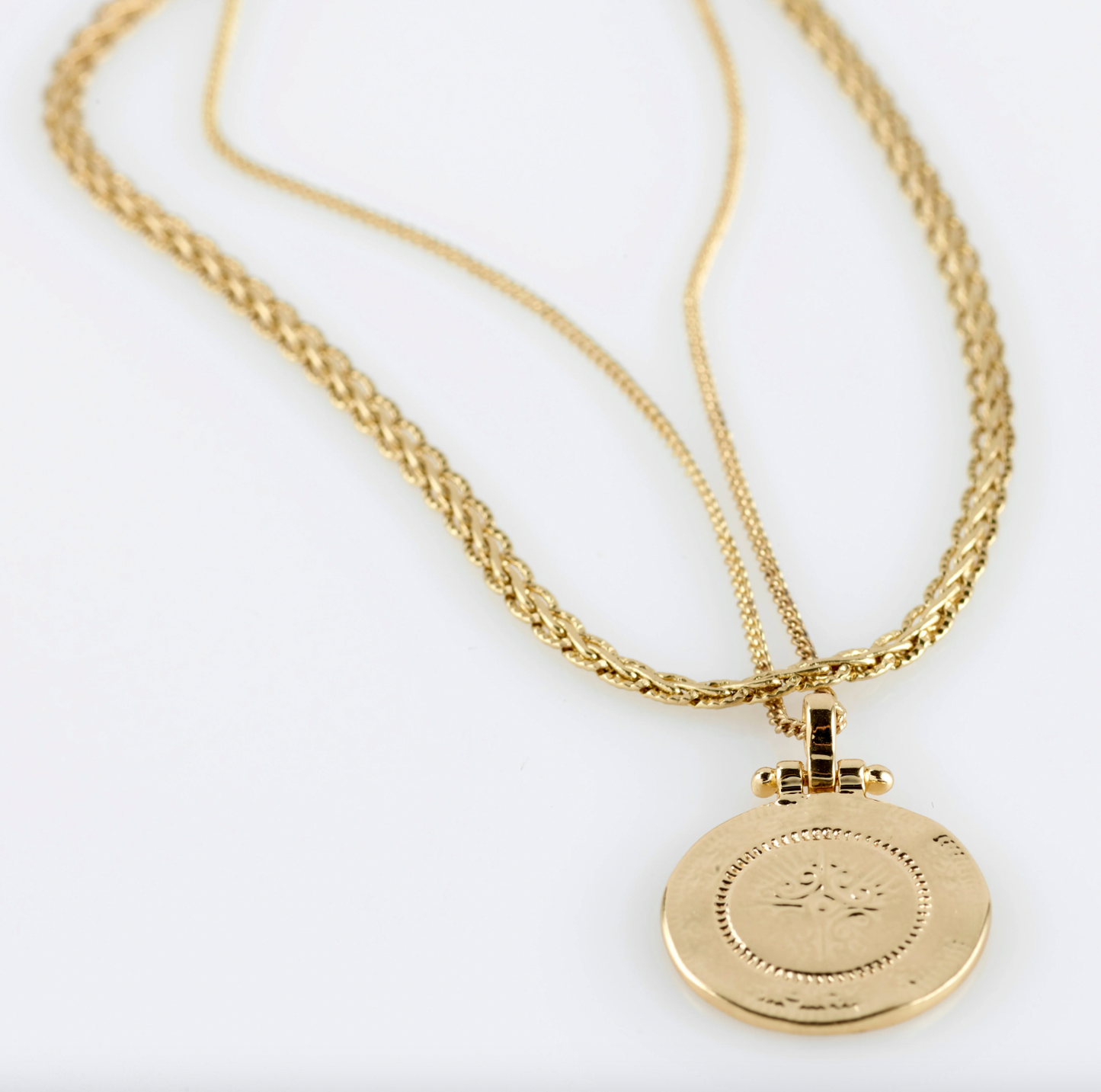 Halskedja NOMAD 2-i-1 coin - Förgylld