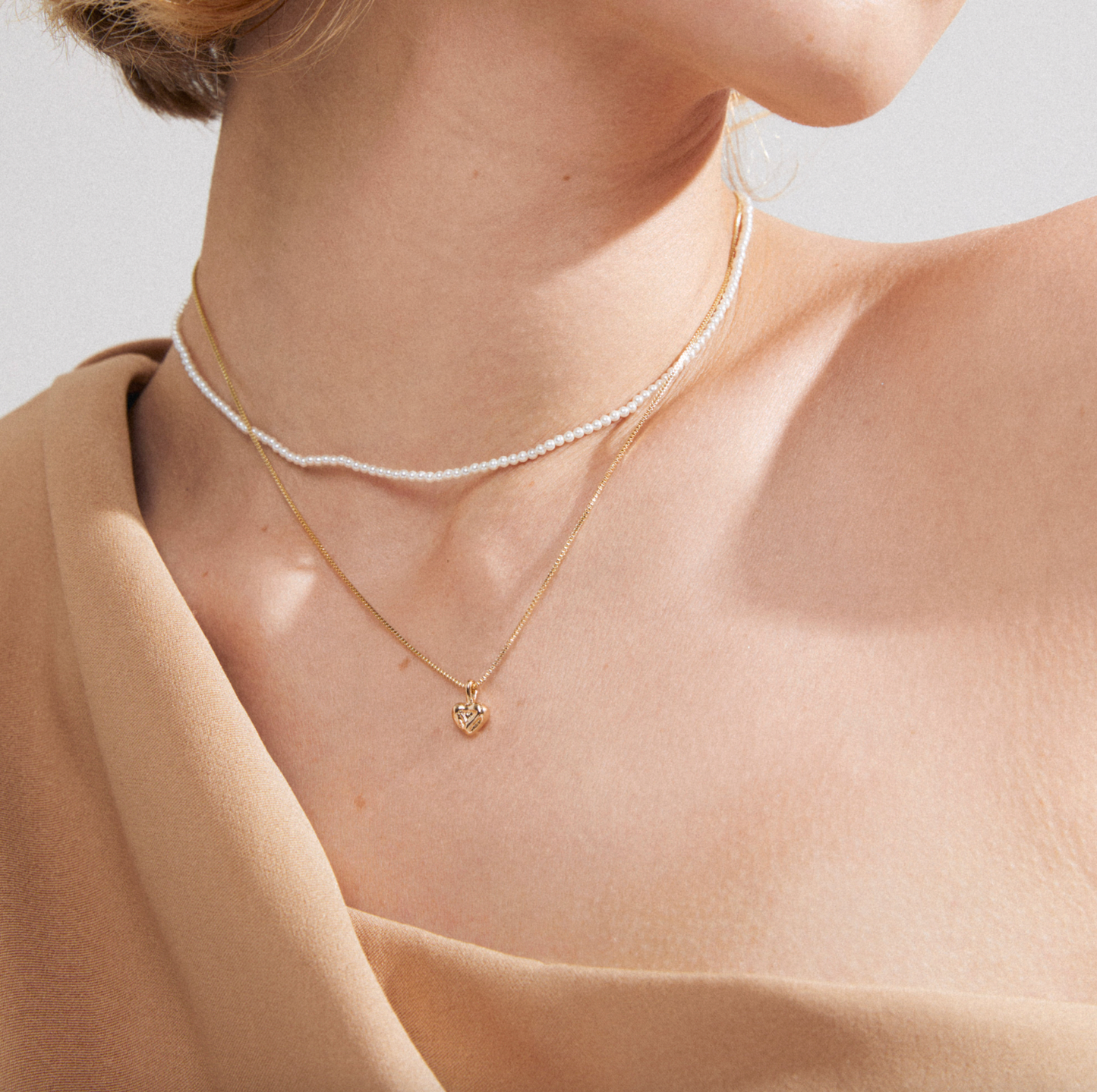 Halsband 2-i-ett-set - Förgyllt