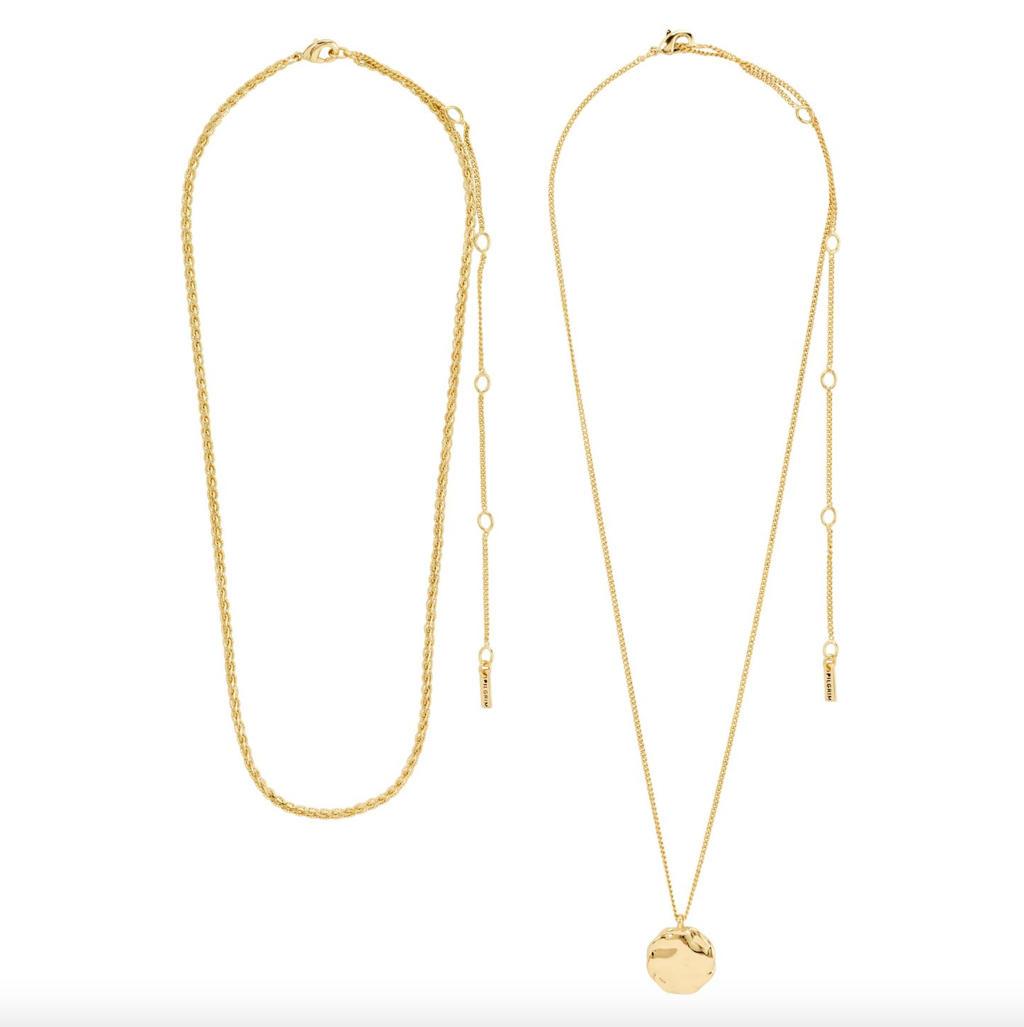 Halsband DECLAN 2-i-ett set - Förgyllt